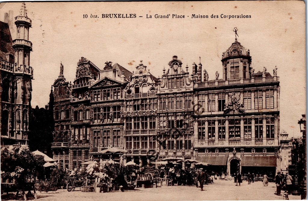 [Brussel0332] Brussel - "La Grand' Place · Maison des Corporations" - Grote Markt met gildehuizen